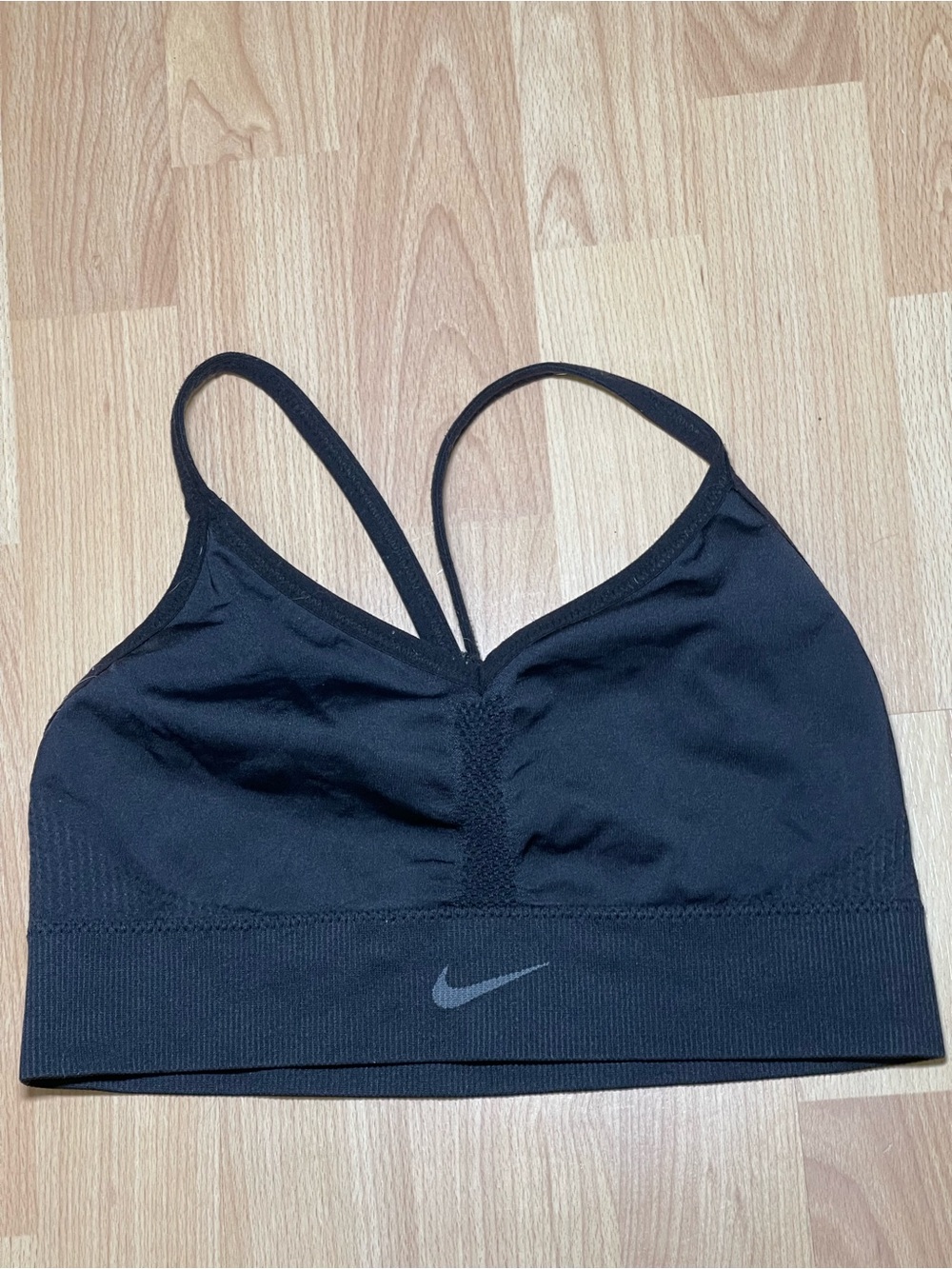 Nike Dri-Fit Black Strappy Low-Impact Sports Bra